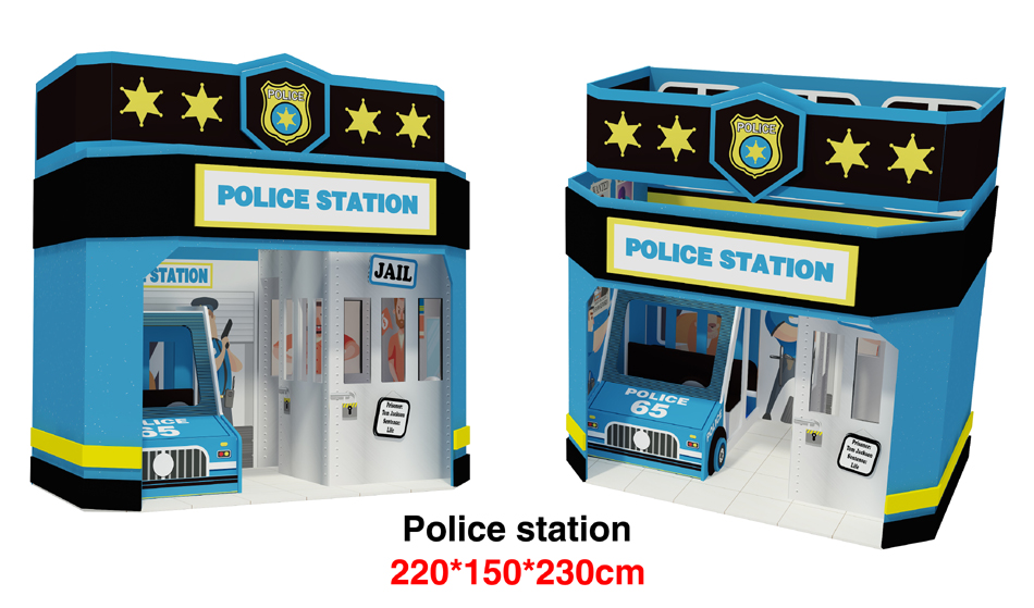 BJ-B1802 - Kids Pretend City Playground - Indoor Play Centers | Bluejayset Playground Heaven