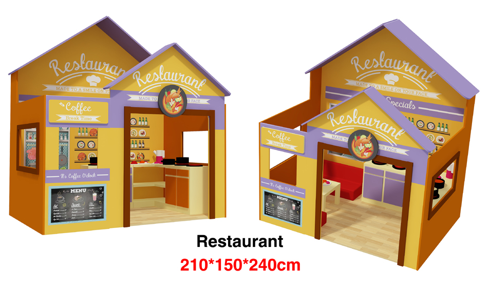 BJ-B1802 - Kids Pretend City Playground - Indoor Play Centers | Bluejayset Playground Heaven