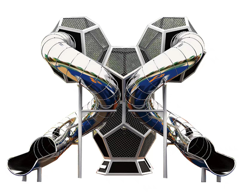 BJ-NS08 - 304 Stainless Steel Slide - Outdoor Playgrounds | Bluejayset Playground Heaven