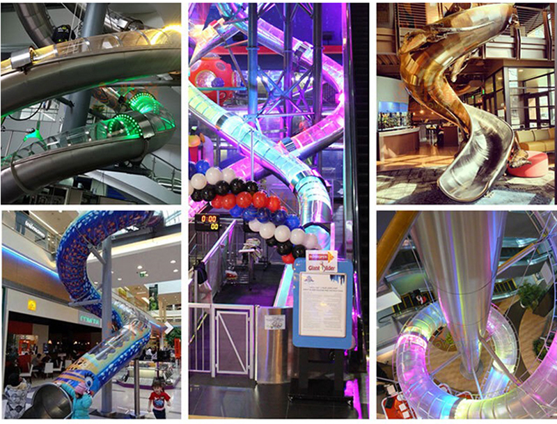 BJ-NS08 - 304 Stainless Steel Slide - Outdoor Playgrounds | Bluejayset Playground Heaven