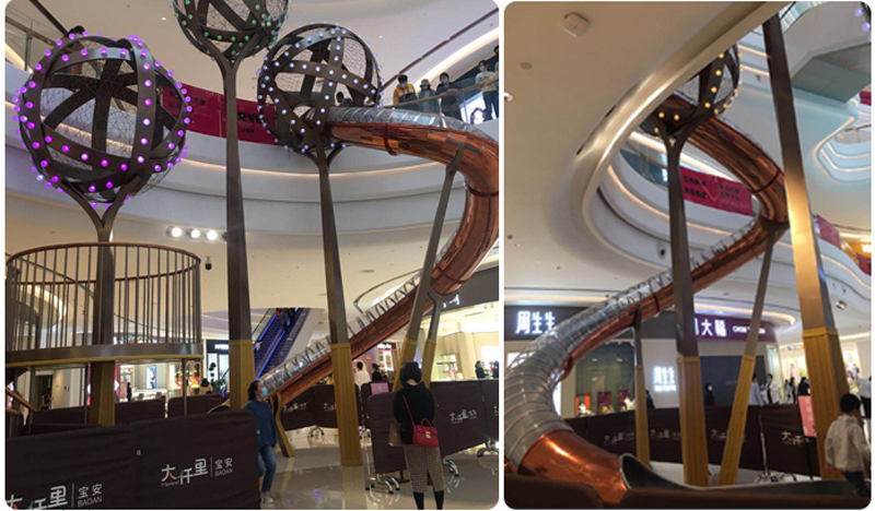 BJ-NS08 - 304 Stainless Steel Slide - Outdoor Playgrounds | Bluejayset Playground Heaven