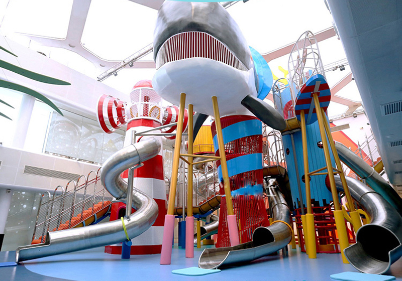 BJ-NS08 - 304 Stainless Steel Slide - Outdoor Playgrounds | Bluejayset Playground Heaven