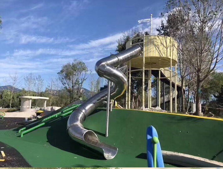 BJ-NS08 - 304 Stainless Steel Slide - Outdoor Playgrounds | Bluejayset Playground Heaven