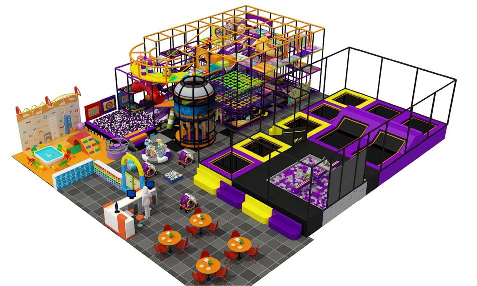 BJ-B1640 - Indoors playground - Indoor Playgrounds | Bluejayset Playground Heaven