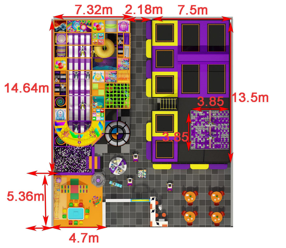 BJ-B1640 - Indoors playground - Indoor Playgrounds | Bluejayset Playground Heaven