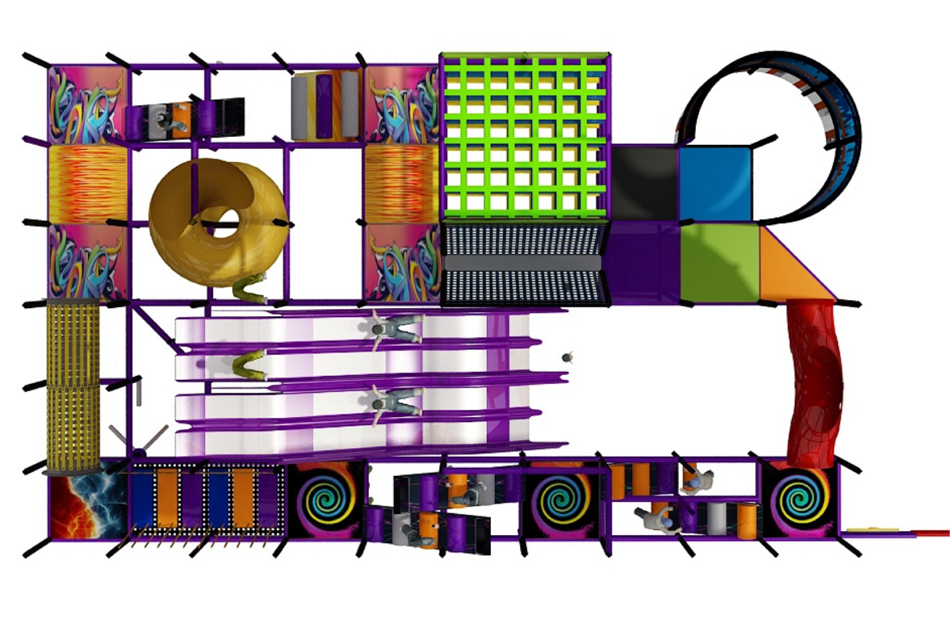 BJ-B1640 - Indoors playground - Indoor Playgrounds | Bluejayset Playground Heaven