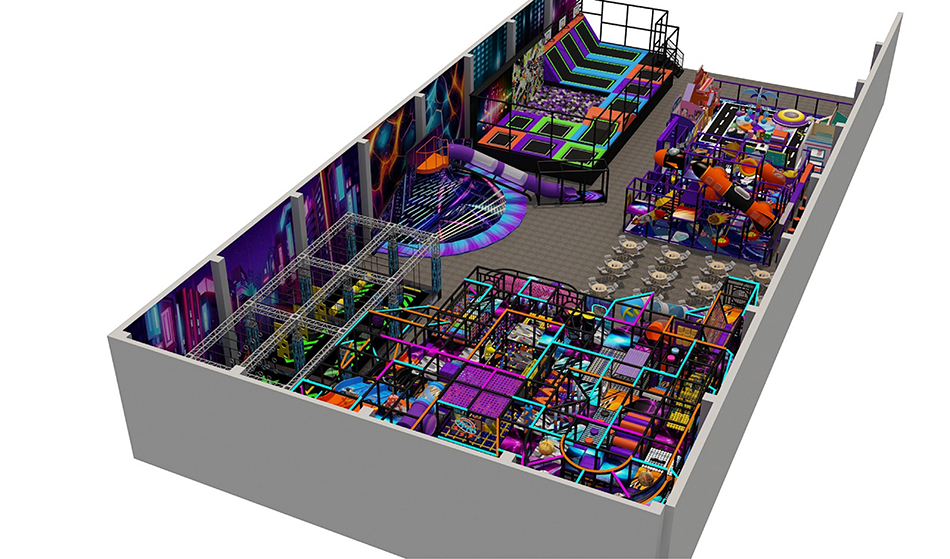 BJ-B1612 - New Neon Indoor play center - Indoor Playgrounds | Bluejayset Playground Heaven