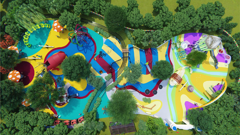 BJ-NS01 - Park Playground Equipment - Outdoor Playgrounds | Bluejayset Playground Heaven