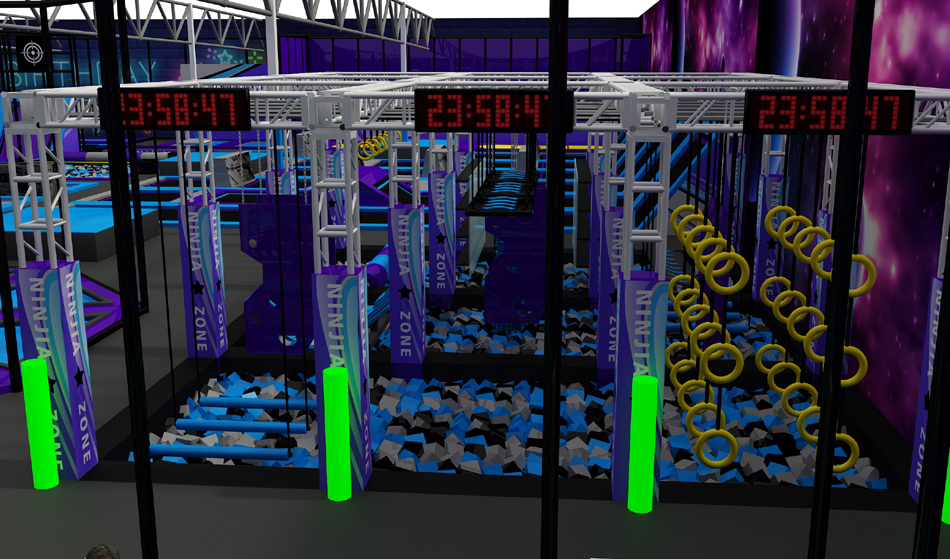 BJ-JA016 - build indoor playground - Trampoline Park | Bluejayset Playground Heaven