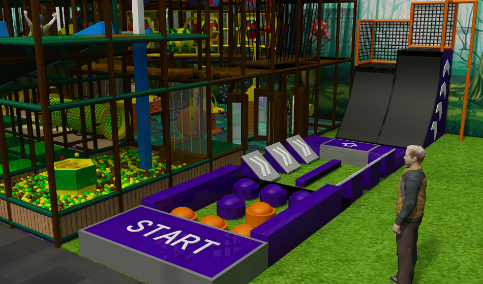 BJ-JA016 - build indoor playground - Trampoline Park | Bluejayset Playground Heaven