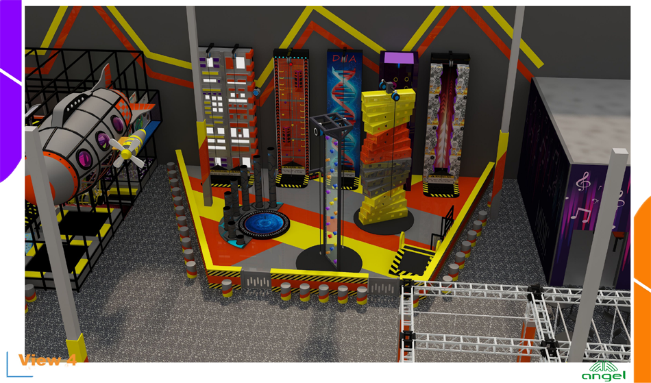 BJ-JB036 - trampoline dodgeballÂ - Trampoline Park | Bluejayset Playground Heaven