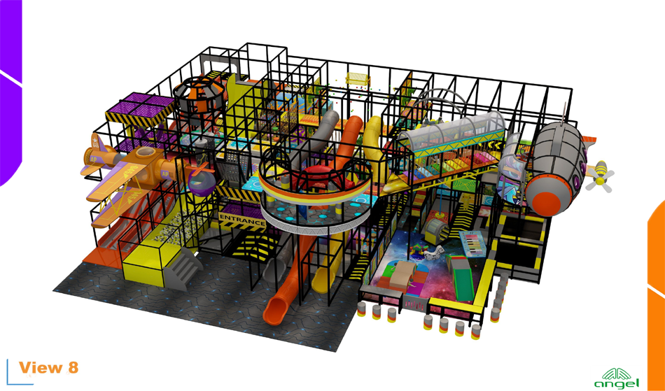 BJ-JB036 - trampoline dodgeballÂ - Trampoline Park | Bluejayset Playground Heaven