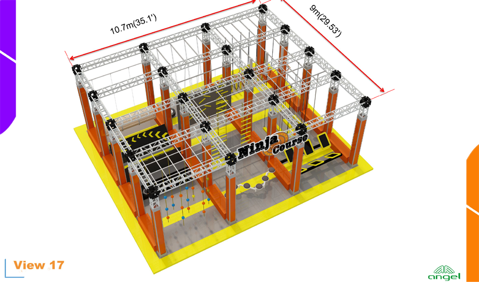 BJ-JB036 - trampoline dodgeballÂ - Trampoline Park | Bluejayset Playground Heaven