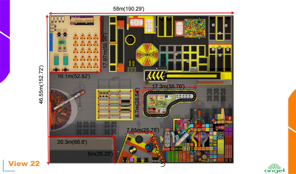 BJ-JB036 - trampoline dodgeballÂ - Trampoline Park | Bluejayset Playground Heaven