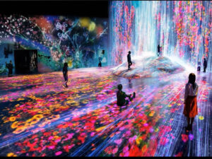 3D holographic projection Party room