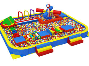 Challenge course in Ball pit