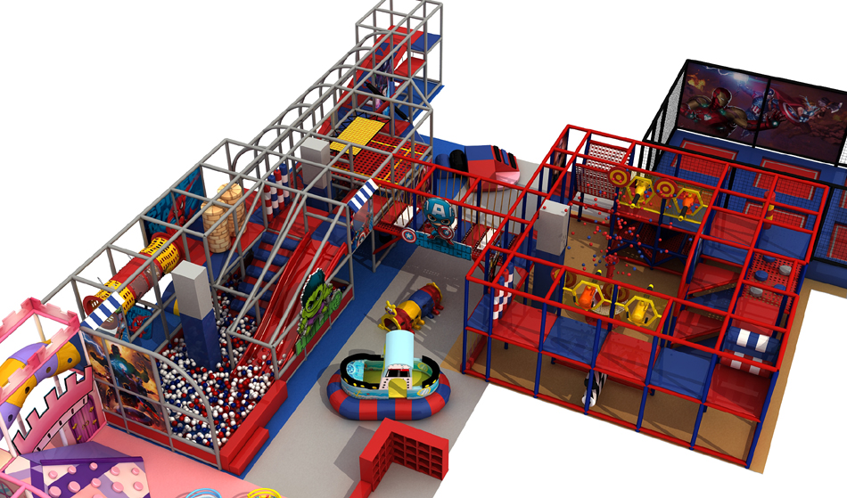 custom soft play structure bj-9036 customizable avenger children indoor playground for indoor play centers view 5 | Bluejayset