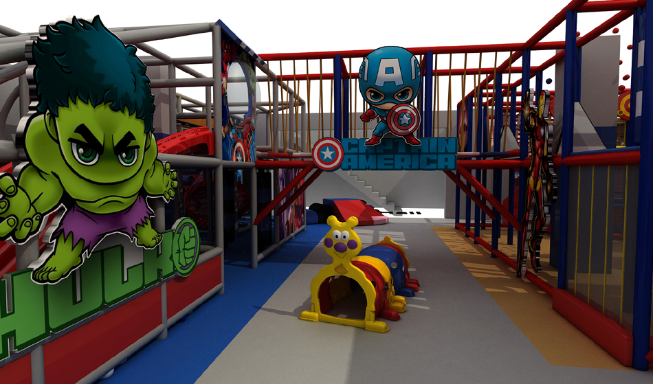 custom soft play structure bj-9036 customizable avenger children indoor playground for indoor play centers view 7 | Bluejayset