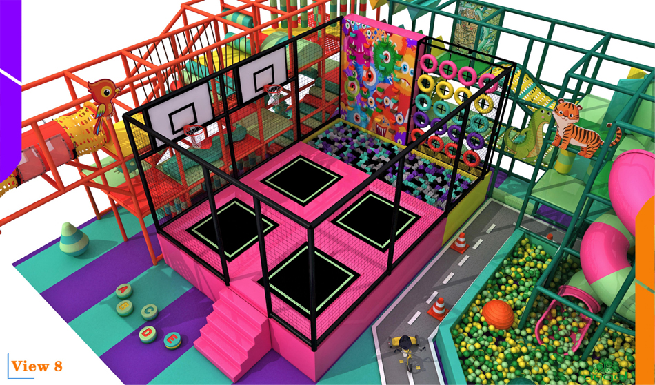 custom soft play structure bj-9016 customizable baby indoor playground for indoor play centers view 3 | Bluejayset