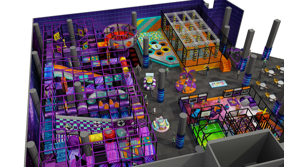 custom soft play structure bj-9011 customizable fun indoor playground for indoor play centers view 5 | Bluejayset