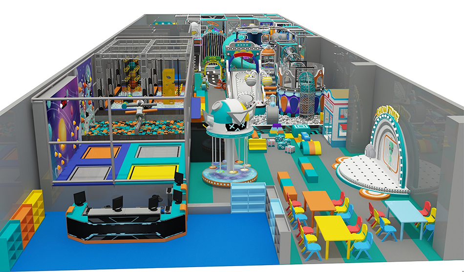 custom soft play structure bj-9064 customizable hot sale indoor playground for indoor play centers | Bluejayset