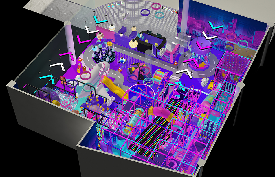 custom soft play structure bj-9094 customizable indoor playground middle east for indoor play centers view 4 | Bluejayset