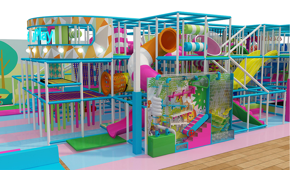 custom soft play structure bj-9092 customizable indoor playground usa for indoor play centers view 2 | Bluejayset