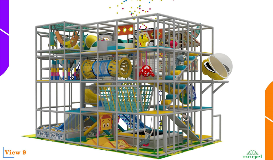 custom soft play structure bj-9032 customizable jungle gym for sale for indoor play centers view 8 | Bluejayset