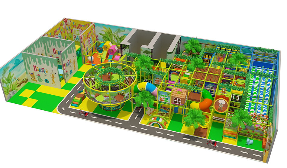 custom soft play structure bj-9086 customizable jungle theme indoor playground price for indoor play centers view 2 | Bluejayset