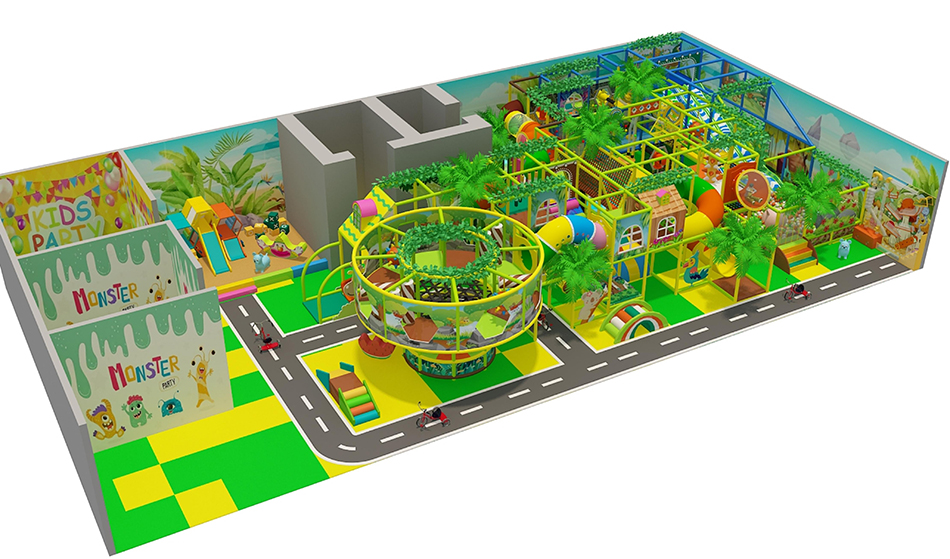 custom soft play structure bj-9086 customizable jungle theme indoor playground price for indoor play centers view 3 | Bluejayset