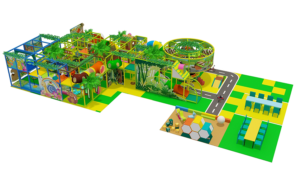 custom soft play structure bj-9086 customizable jungle theme indoor playground price for indoor play centers view 4 | Bluejayset