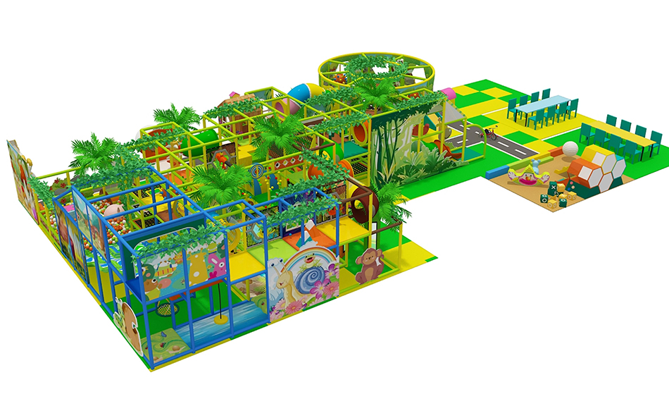 custom soft play structure bj-9086 customizable jungle theme indoor playground price for indoor play centers view 5 | Bluejayset