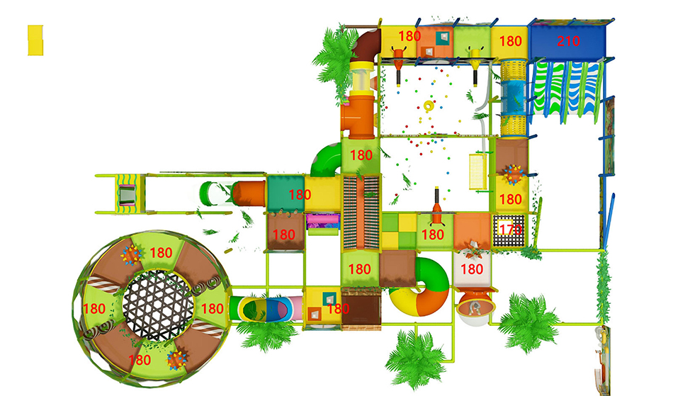 custom soft play structure bj-9086 customizable jungle theme indoor playground price for indoor play centers view 8 | Bluejayset