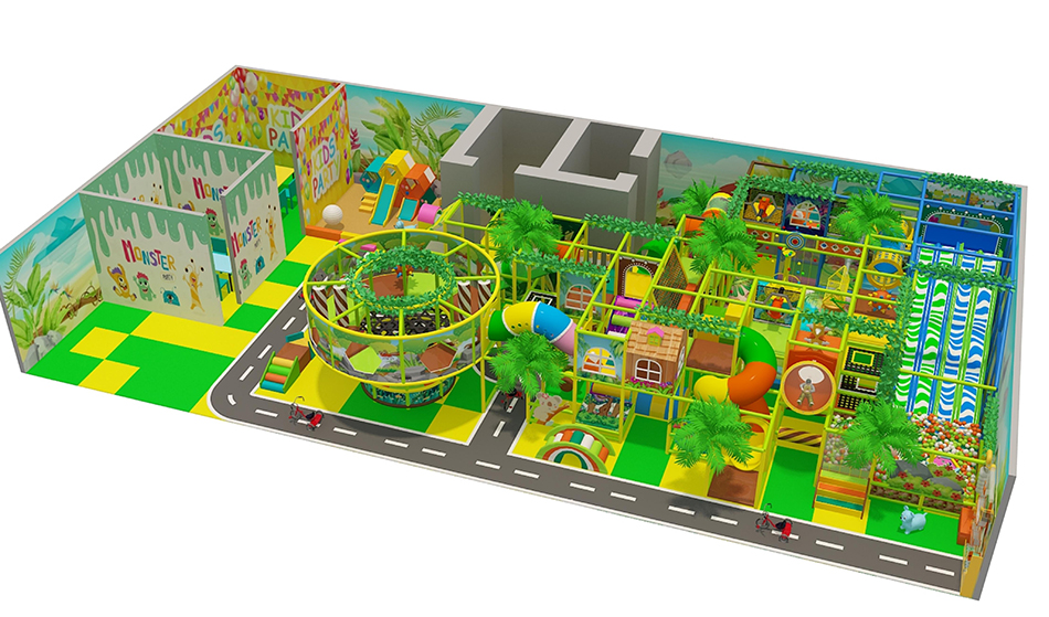 custom soft play structure bj-9086 customizable jungle theme indoor playground price for indoor play centers | Bluejayset