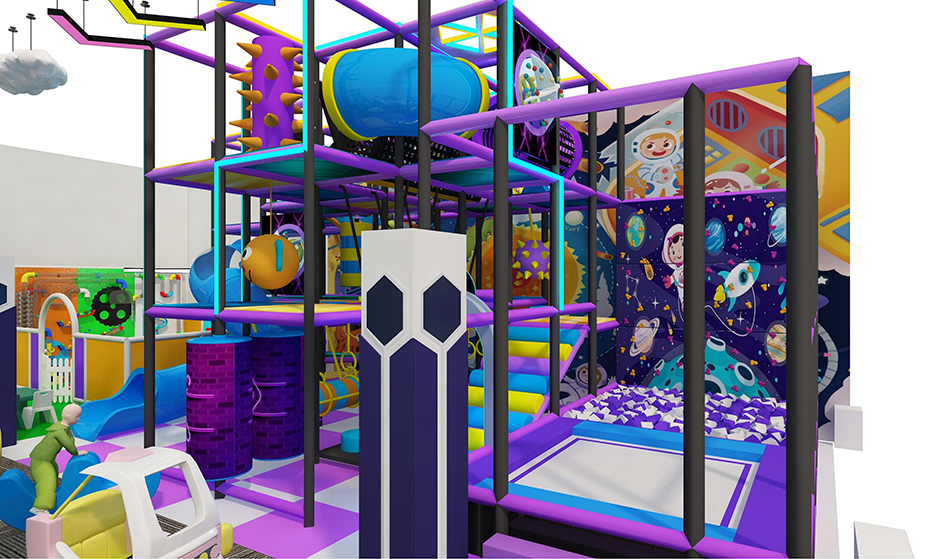 custom soft play structure bj-9056 customizable kids indoor play area for indoor play centers view 5 | Bluejayset