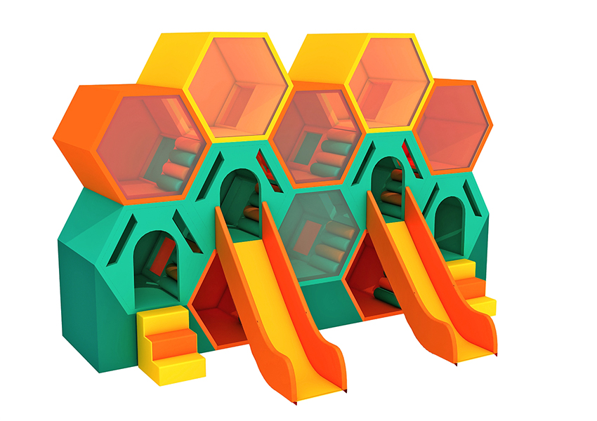 custom soft play structure bj-t001 customizable kids indoor playground set for indoor play centers view 3 | Bluejayset