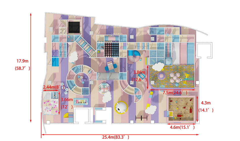 custom soft play structure bj-9076 customizable kids play center supplier for indoor play centers view 10 | Bluejayset