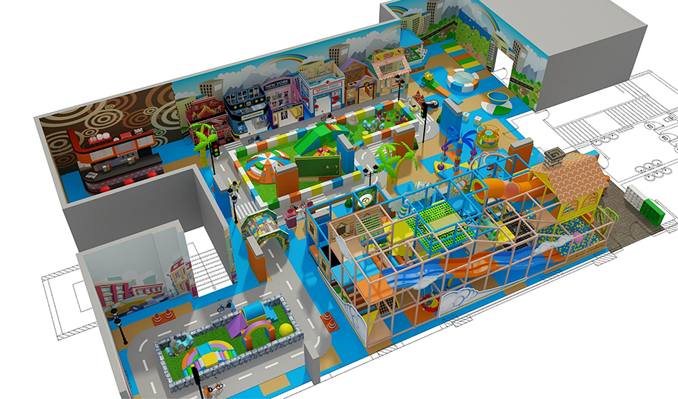 custom soft play structure bj-9049 customizable kids pretend play city for indoor play centers view 2 | Bluejayset