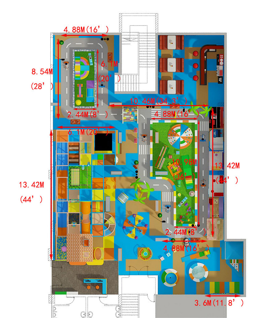 custom soft play structure bj-9049 customizable kids pretend play city for indoor play centers view 7 | Bluejayset