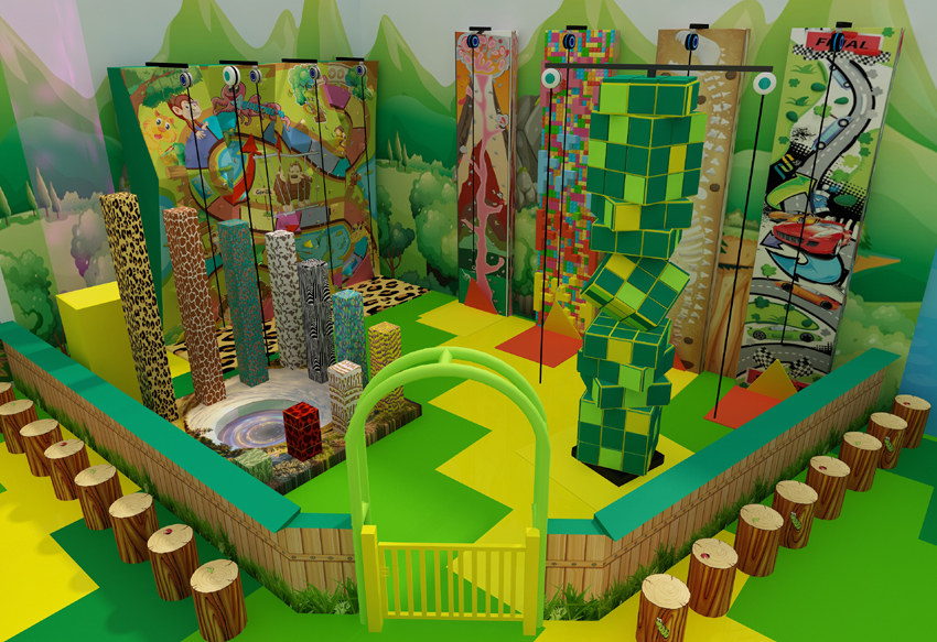 commercial rope climber bj-cl001 customizable kids rock climbing walls for indoor play centers view 6 | Bluejayset