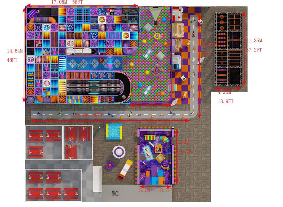 custom soft play structure bj-9090 customizable large kids play area for indoor play centers view 12 | Bluejayset