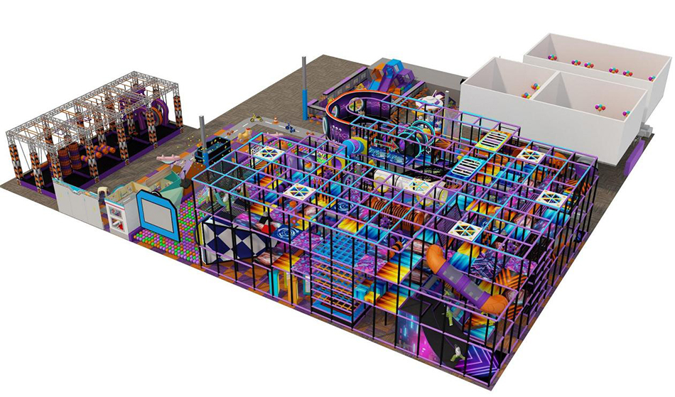 custom soft play structure bj-9090 customizable large kids play area for indoor play centers view 3 | Bluejayset