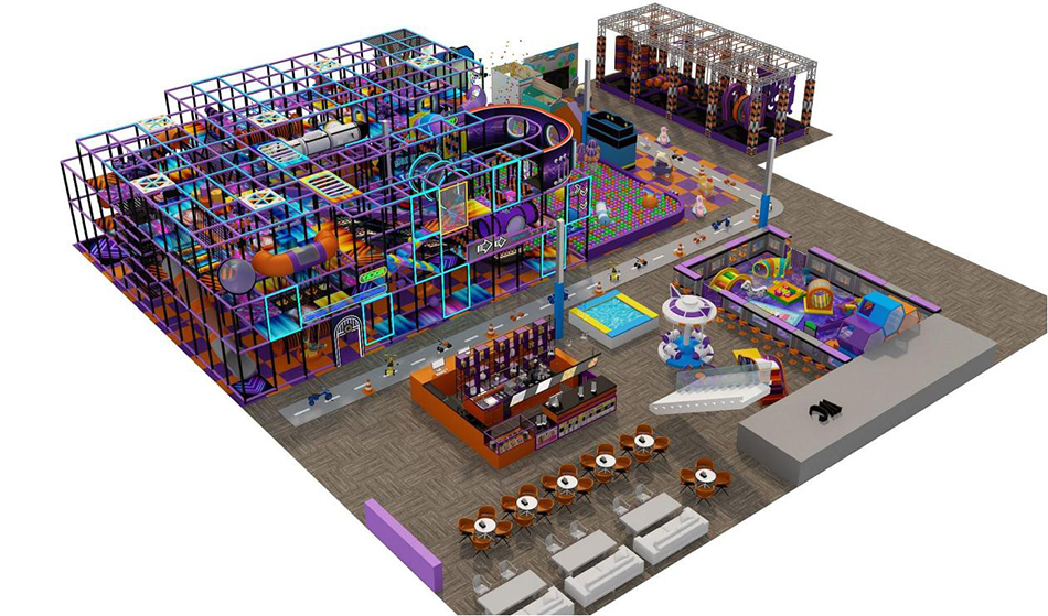 custom soft play structure bj-9090 customizable large kids play area for indoor play centers view 4 | Bluejayset