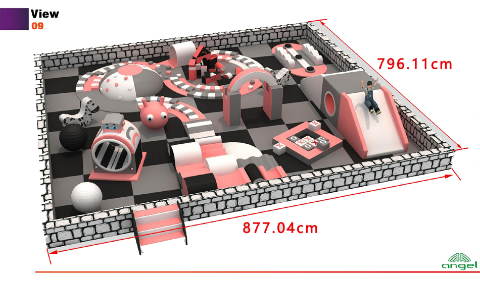 custom soft play structure bj-9000 customizable macarons indoor playground for indoor play centers view 11 | Bluejayset