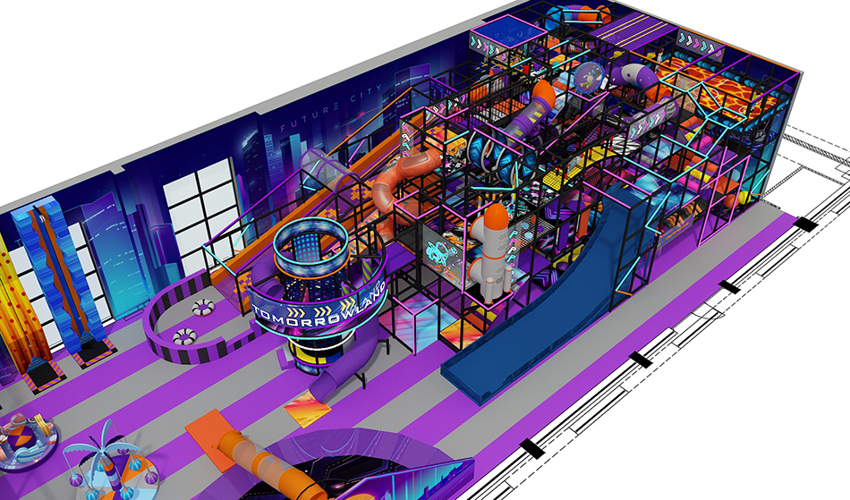 custom soft play structure bj-9068 customizable new larger indoor play center price for indoor play centers view 4 | Bluejayset