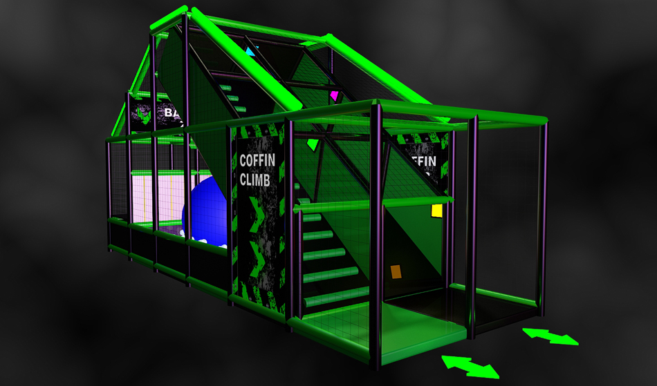 commercial ninja course equipment bj-it001 customizable ninja tag interactive arenas for indoor play centers view 26 | Bluejayset