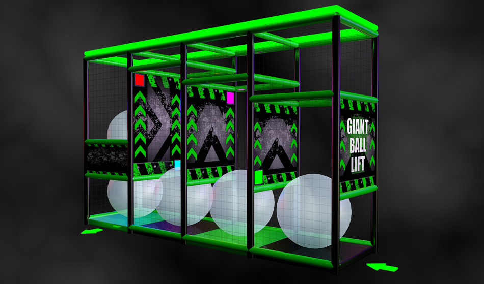 commercial ninja course equipment bj-it001 customizable ninja tag interactive arenas for indoor play centers view 30 | Bluejayset