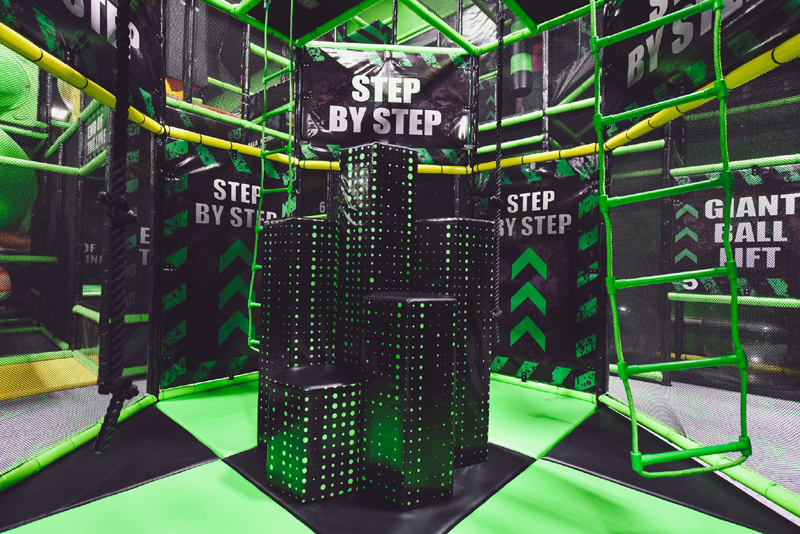 commercial ninja course equipment bj-it001 customizable ninja tag interactive arenas for indoor play centers view 7 | Bluejayset