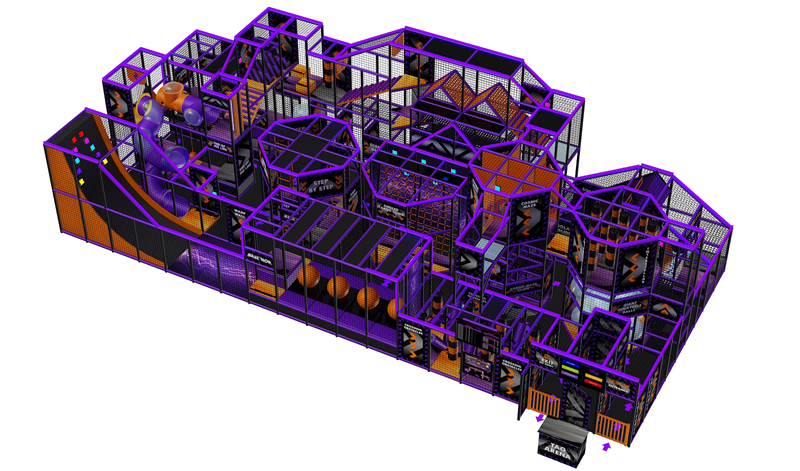 commercial ninja course equipment bj-it001 customizable ninja tag interactive arenas for indoor play centers | Bluejayset