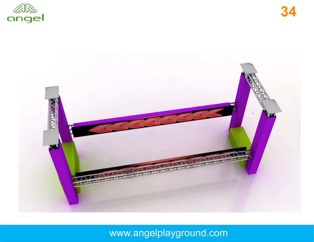 commercial ninja course equipment bj-nw001 customizable ninja warrior for kids for indoor play centers view 41 | Bluejayset